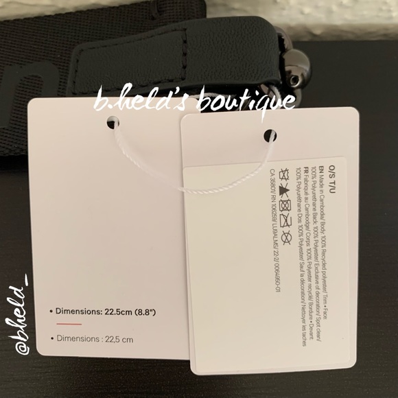 lululemon OG Never Lost Keychain (Old Style) Black/Super Dark OS Brand New NWT - Picture 8 of 15